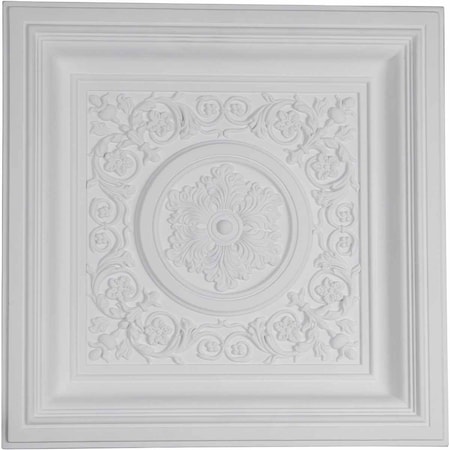Ekena Millwork 23 7/8"W x 23 7/8"H x 2 1/2"P Nicole Ceiling Tile CT24X24NI